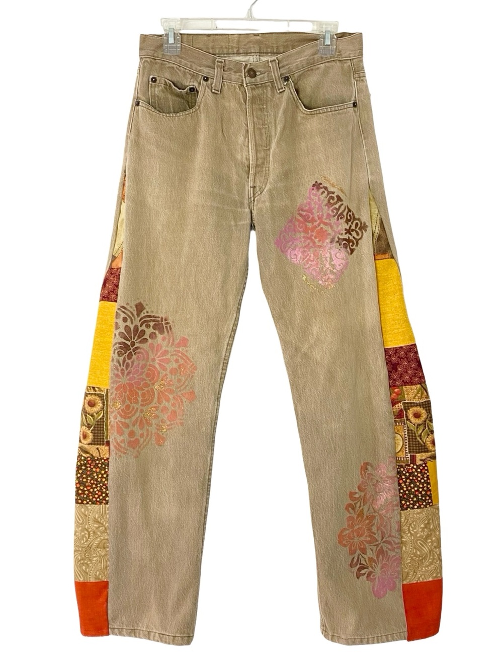 Vintage Levi’s 501 Custom Jeans OOAK Waist 29 Womens size 8 Medium Levis Denim - Picture 1 of 16